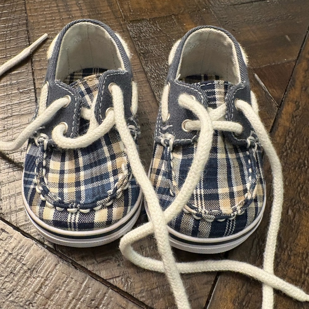 Plaid Sperry Shoes - Baby